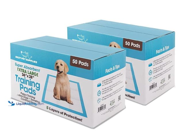 Lot 49-1519158 - Best Pet Supplies Puppy Pads - Disposable, Dog Training Potty, Super Absorbent Blue Puppy Pee Pads f...
