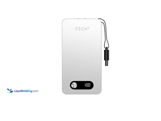 Lot 49-1623946 - Tech Squared 10K mAh Power Bank, Model # 15242812823, Slightly used, Unable to test.  Ref#WM0713