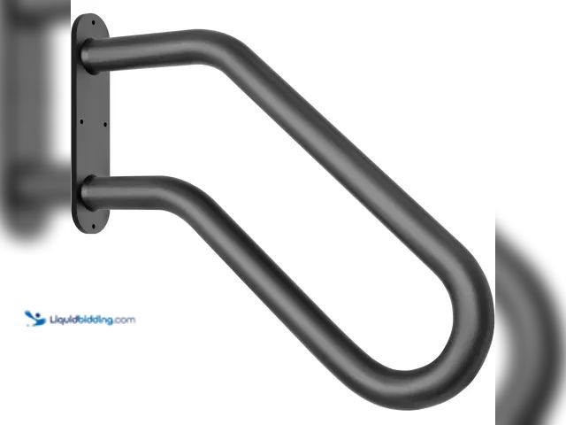 Lot 49-3600431 - ZOOKASEA Handrails for Outdoor Steps, Heavy Duty Non-Slip Handrail, U-Shaped Model #197832899240, Un...