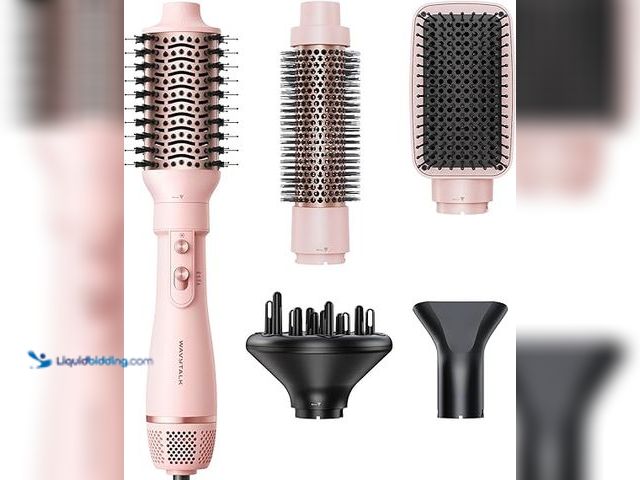 Lot 49-5446704 - Blow Dryer Brush Set, Wavytalk Air Sculpt 5-in-1 Hot Air Brush Set, Multi Hair Styler for Salon Blow...