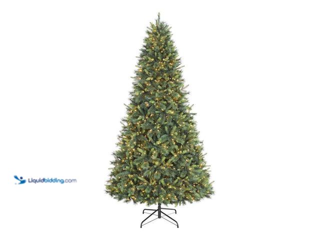 Lot 49-5453596 - Home Accents Holiday 9 ft. Forest Pine LED Pre-Lit Artificial Christmas Tree T17. [Model # 24HD24006...