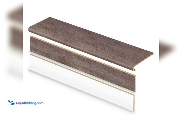 Lot 49-5463212 - Cap A Tread
Bradbury Hill Wood 47 in. L x 12.15 in. W x 42.92 mm T Vinyl Overlay Stair Tread and Re...