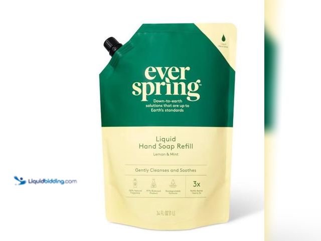 Lot 49-3566816 - Bulk Pack of Liquid Hand Soap Refill - 34 fl oz - Lemon & Mint - Everspring™, Unused