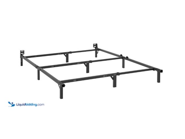 Lot 49-1622966 - Mainstays 7" Twin/Full/Queen Size Adjustable Metal Bed Frame, Black, BOX SPRING REQUIRED (SOLD SEPAR...
