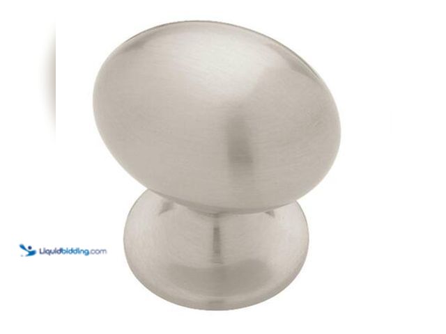 Lot 49-5581855 - QTY 29 - Liberty Fusilli 1-5/16 in. (34 mm) Classic Satin Nickel Oval Cabinet Knob Model # PN0393H-S...