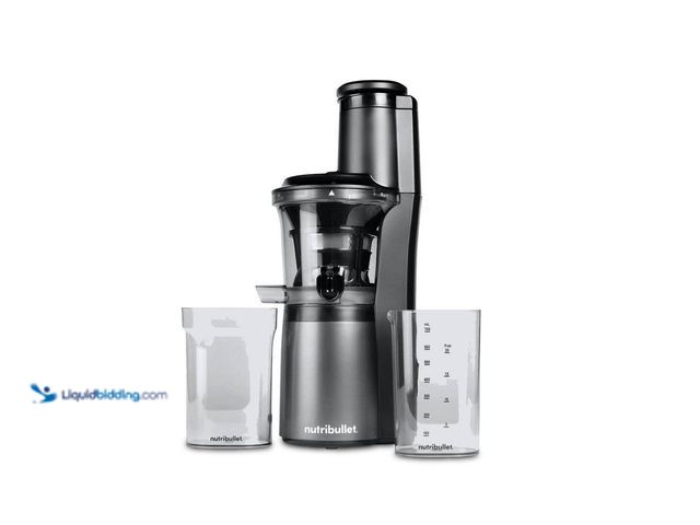 Lot 49-5463531 - NutriBullet
24 oz. Slow Juicer in Charcoal Black (measuring cup missing (powers on) (unable to test...