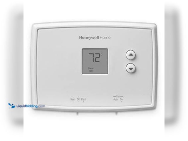 Lot 49-5544121 - Honeywell Home Horizontal Non-Programmable Thermostat. Model # RTH111B. Unused