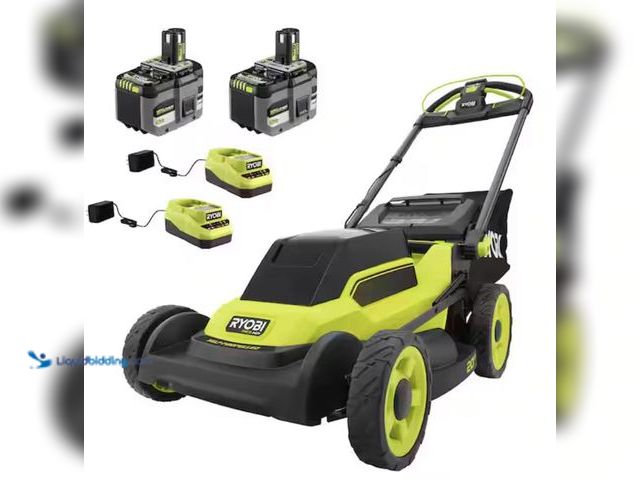 Lot 49-2005943 - RYOBI ONE+ HP 18V Brushless 20 in. Cordless Battery Walk Behind Self-Propelled Lawn Mower w/ (2) 6.0...