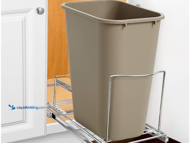 Lot 49-3431914 - LYNK PROFESSIONAL® Pull-Out Trash Can Drawer – Sliding Organizer for Kitchen Cabinet or Under-Sink U...