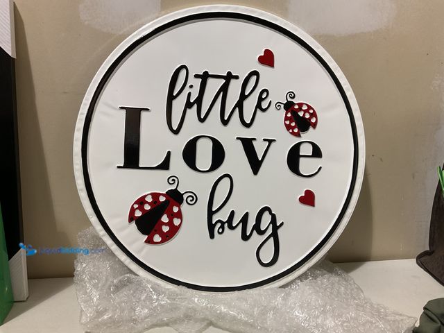 Lot 49-5467749 - Other NEW METAL INDOOR/OUTDOOR DECOR SIGN “LITTLE LOVE BUG” MEASURES APPROXIMATELY 24 INCH DIAMETER