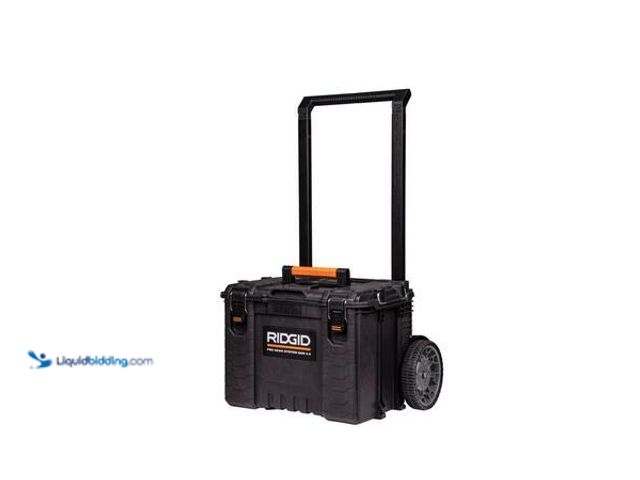 Lot 49-5553376 - RIDGID Pro Gear System Gen 2.0 Stackable 25 in All Terrain Rolling Tool Box with 9 in. Wheels Model ...