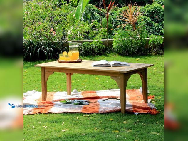 Lot 49-5552075 - Cambridge Casual
Torrey Natural Teak Wood Outdoor Coffee Table. Model # 170277-TW-XX-XX-XX. Unused