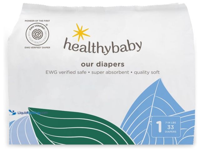 Lot 49-3564415 - QTY 2 - Our Diapers | The First EWG Verified & Microbiome-Friendly Diaper | Size 1 (7-14 lbs) 33 Cou...