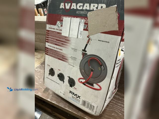 Lot 49-3540109 - Avagard Retractable Hose Reel, Includes 5/8in. x 50ft. Hot/Cold Water Hose (unable to test) (used