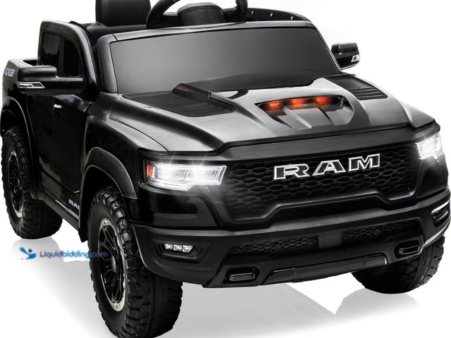 Lot 49-3535422 - First Ride On 12V Licensed Ram 1500 Ride on Toy for Kids, Toddler Ride on Pickup Truck with Parent R...