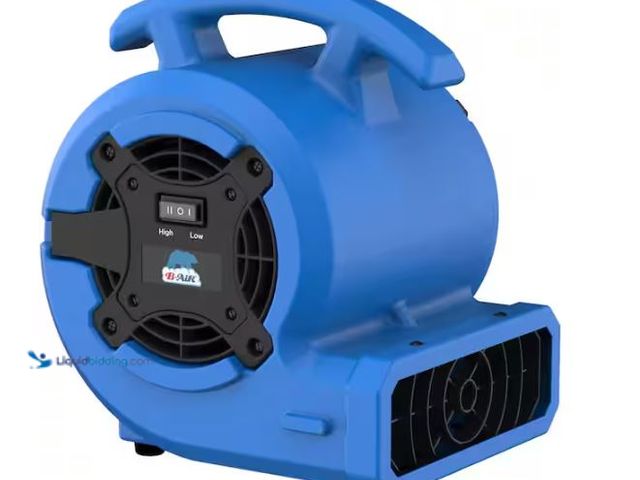 Lot 49-1627448 - B-Air 1/8 HP Air Mover Carpet Dryer Floor Blower Fan for Home Use in Blue Model # BA-VP-15-BL, Unuse...