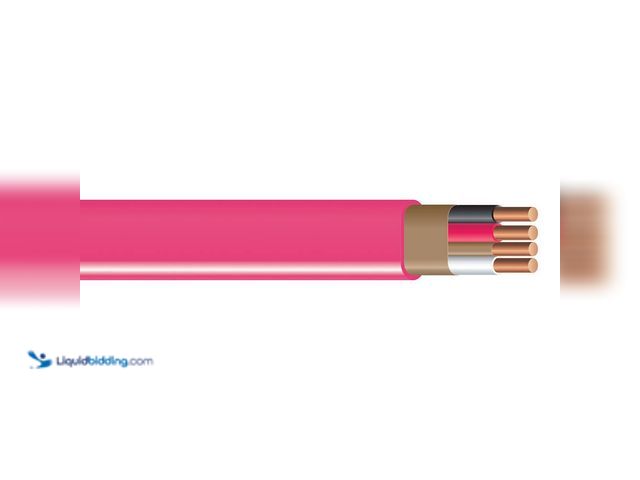 Lot 49-5416179 - Southwire 10-Gauge/3 Solid Romex SIMpull CU NM-B with G Wire Pink Coil. [Model # 63948521] Used. Unk...
