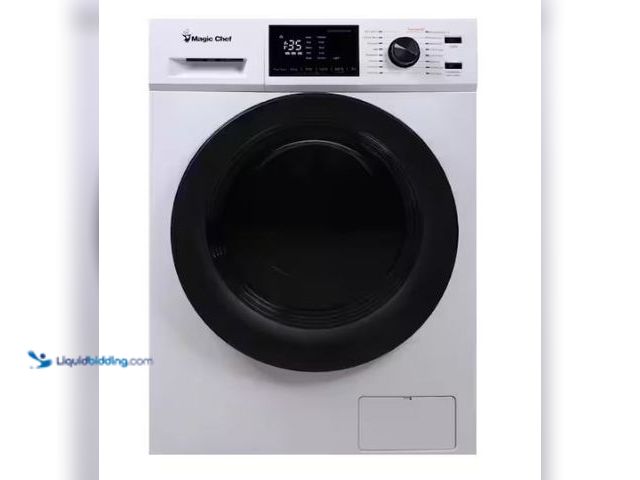 Lot 49-1535559 - Magic Chef
23.4 in. 2.7 cu. ft. White All in One Ventless and Washer Dryer Combo, Model # MCSCWD27W...