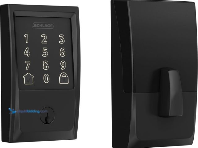 Lot 49-5485192 - Schlage Encode Smart WiFi Deadbolt Lock for Front Door - Keyless Entry with App or Touchscreen - Wor...