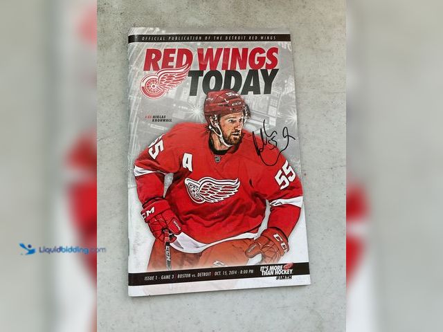 Lot 49-5467380 - Other VERY NICE DETROIT RED WINGS SUPERSTAR NIKLAS KRONWALL AUTOGRAPHED GAME PROGRAM