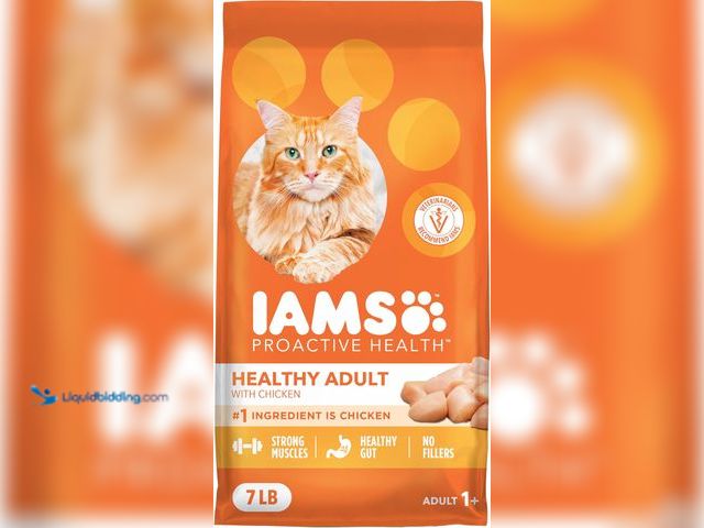 Lot 49-5544054 - IAMS Proactive Health Dry Cat Food, Healthy Cat Food Dry Recipe for Adults, with Chicken 7 lb. Bag. ...