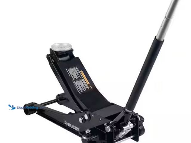 Lot 49-1577072 - Husky 3-Ton Low Profile Floor Jack with Quick Lift, Model # HD00120-DIP, Used.   Ref#HDPA0205