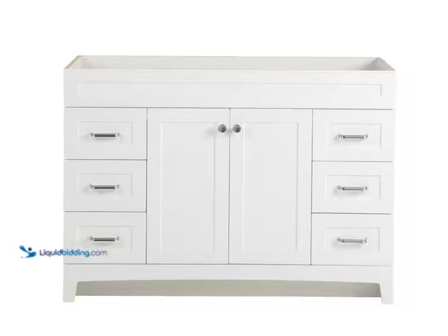 Lot 49-5555259 - Home Decorators Collection
Thornbriar 48 in. W x 22 in. D x 34 in. H Bath Vanity Cabinet without To...