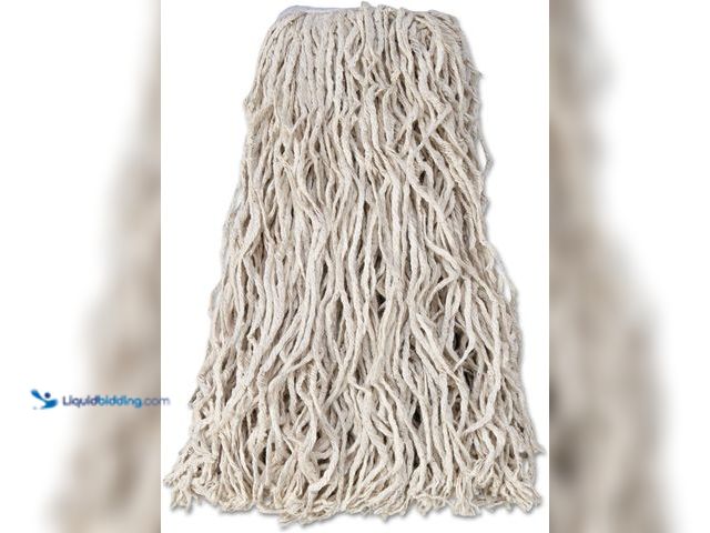 Lot 49-3528160 - SEPTLS640V11800WH - Newell Rubbermaid Rubbermaid Commercial Economy Cotton Rayon Cut-End Wet Mops - ...