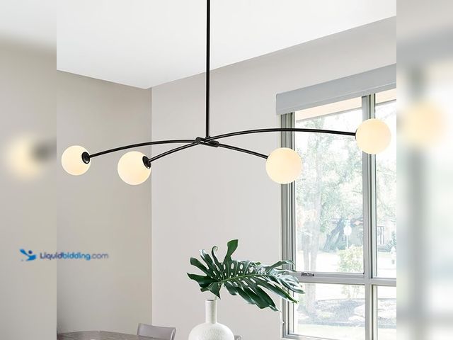 LiquidBidding - Lot 49-3527098 - Modern Black Sputnik Chandelier for ...