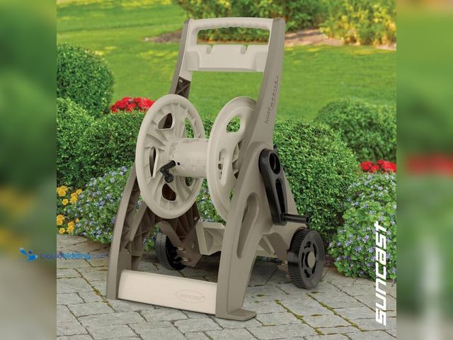 Lot 49-5543933 - Suncast 175 ft. Hose Reel Mobile Cart,Model # CPLJNF17524, used slightly.