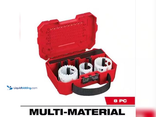 Lot 49-3432570 - Milwaukee Hole Dozer Bi-Metal Hole Saw Kit (8-Piece), Model # 49-22-4019, Unused.   Ref#SB0120