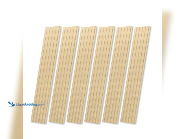 Lot 49-2024860 - Art3d 3/7 in. x 3/5 ft. x 7.87 ft. Oak Wood Design Square Edge MDF Decorative Fluted Wall Paneling 6...