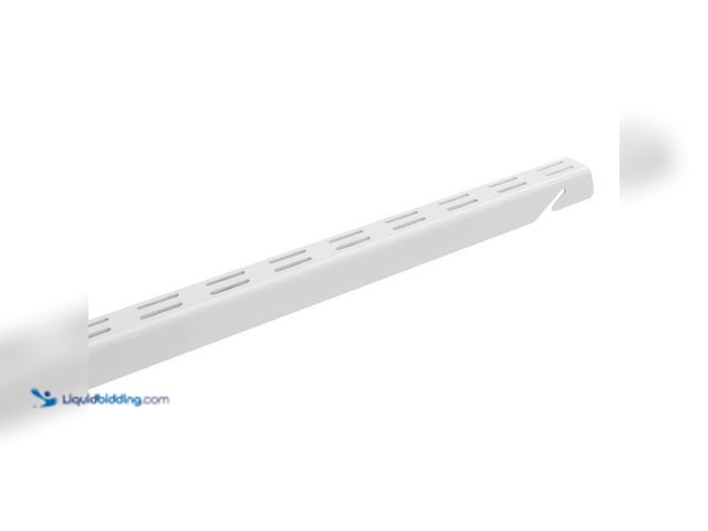 Lot 49-5453716 - Lot of 6. Everbilt 60 in. White Heavy Duty Steel Vertical Track/Rail. [Model # 90292] Unused