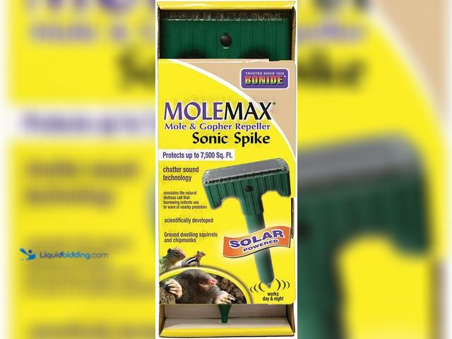 Lot 49-5578986 - QTY 2 - Bonide MoleMax Mole & Gopher Repeller Solar-Powered Sonic Spike. Model: B0085OOIB0. Unused