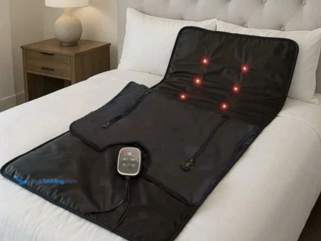 Lot 49-5552898 - LifeTrend Infrared Sauna Blanket with Red Light Therapy Adjustable (86°F–186°F). Unused. UPC #810078...