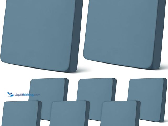 Lot 49-3527864 - (Covers only, no cushions) Newwiee 8Pcs Patio Cushion Covers Stretch Outdoor Cushion Cover Replaceme...