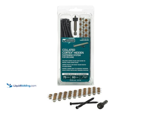 Lot 49-5449557 - FastenMaster
Collated Cortex Hidden Fastening System for Veranda Decking - 2-1/2 in. Cortex screws ...