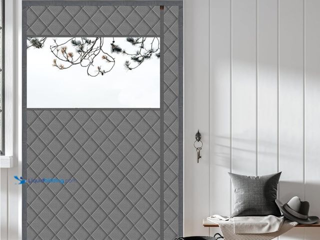 Lot 49-1512589 - WochiTV Magnetic Thermal Insulated Door Curtain Fits Door Size 72" x 82", Durable Waterproof Cloth, ...