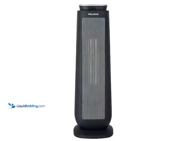 Lot 49-1569482 - Pelonis 1500-Watt 23 in. Digital Tower Indoor Ceramic Heater Quiet Operation w/ Safety Overheat Prot...