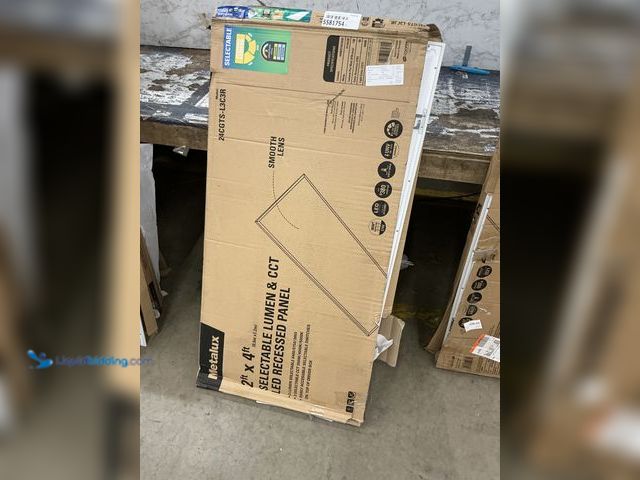 Lot 49-5581754 - Metalux 2 ft. x 4 ft. Integrated LED Panel Light with Adjustable Lumens 6400/5150/3650, Adjustable C...