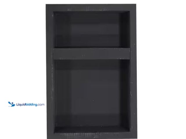 Lot 49-1627468 - Everbilt Watershield Shower System 13.25 in. x 21.25 in. x 3.5 in. Shower Niche With Adjustable Shel...