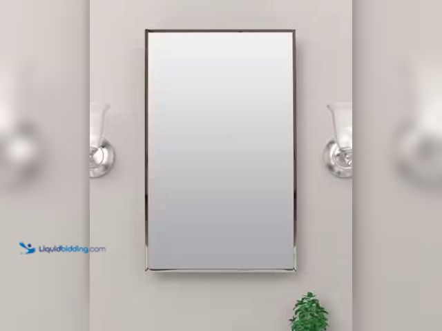 Lot 49-1577122 - Lot of (2) Zenith 16 in. W x 26 in. H Rectangular Recessed or Surface Mount Framed Medicine Cabinet ...