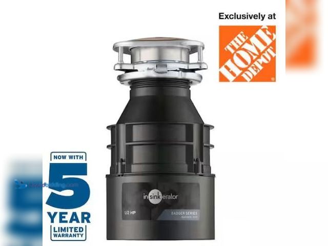 Lot 49-1573906 - InSinkErator Badger 500, 1/2 HP Continuous Feed Kitchen Garbage Disposal, Badger Series, Model # BAD...