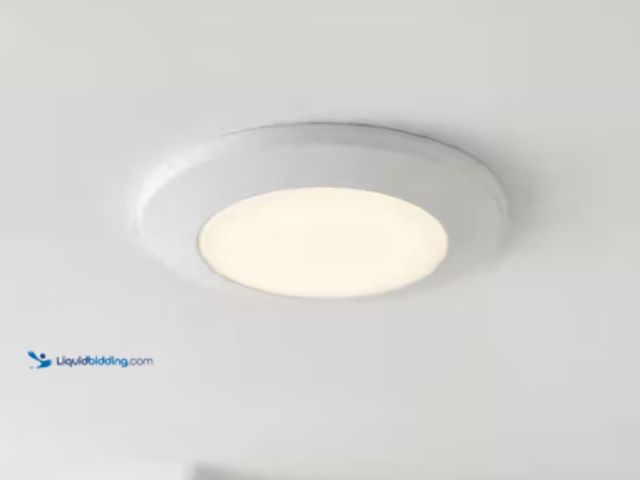 Lot 49-1631230 - Lot of ($) Progress Lighting 7-1/2 in. LED Slim Flush Mount 17-Watt White Integrated LED Surface Mou...