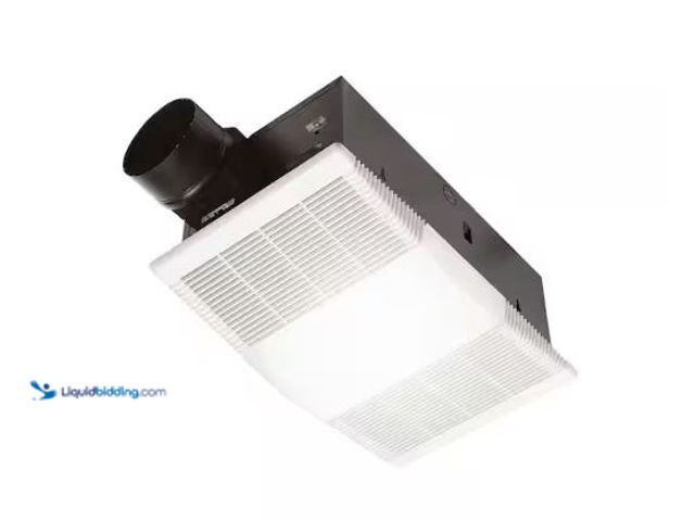 Lot 49-1630627 - Broan-NuTone 80 CFM Ceiling Bathroom Exhaust Fan with Light and 1300-Watt Heater Model # 765H80L, Ne...