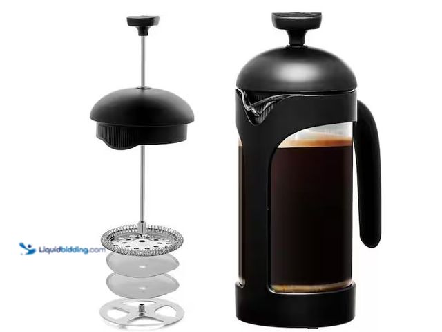 Lot 49-5573584 - OVENTE
1.5 Cup Black French Press Coffee Maker with Heat Resistant Borosilicate Glass, Unused