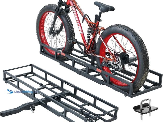 Lot 49-5485242 - Hitch-Mount Bike Rack for Ebike Heavy-Duty - Fits 2 Electric Fat-Tire Mountain Bicycles Fits 2" Rece...