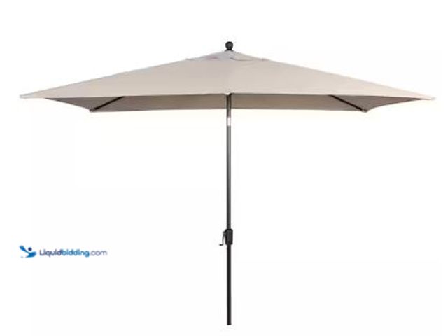 Lot 49-1517040 - Hampton Bay
6.5 ft. x 10 ft. Aluminum Market Tilt Patio Umbrella in Riverbed, Model # UB003A, Sligh...