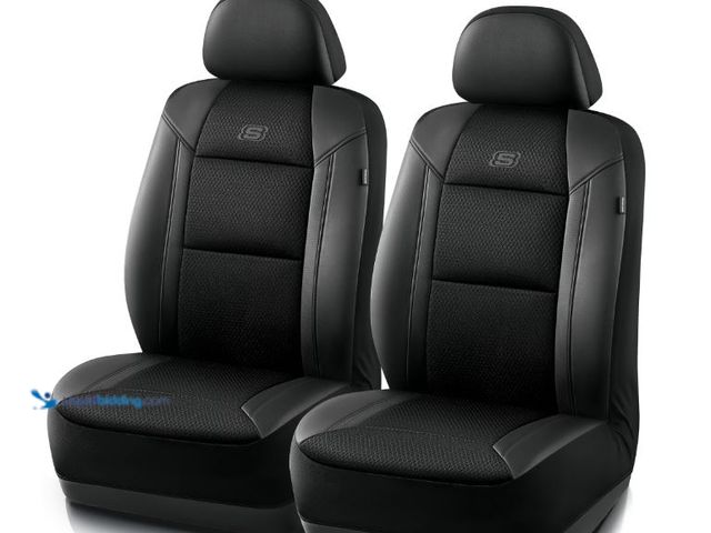 Lot 49-5551752 - Skechers 2 -Piece Air Cooled Memory Foam Car Seat Cover Black - Universal Fit, 23SK81, unused with b...