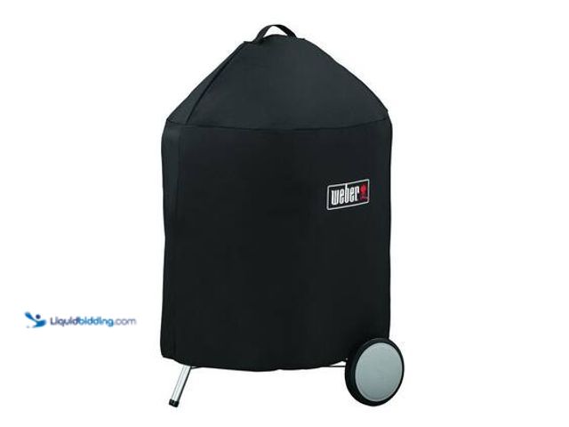 Lot 49-5545254 - Weber Premium 22 in. Charcoal Grill Cover in Black Model # 7150 Unused